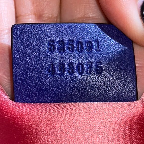 Gucci GG Bucket Bag blue Velvet Marmont - Picture 7 of 7